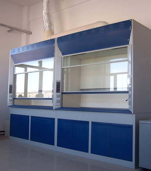 实验室通风柜边缘加厚至25mm，防止液体外溢；颜色有黑色、灰白色可供客户选择。